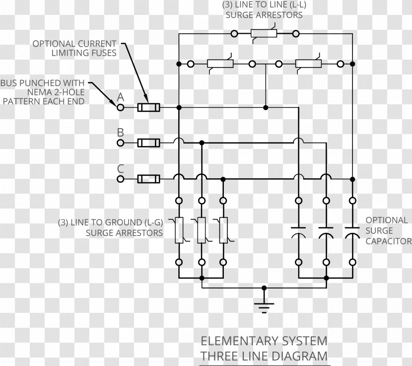 Wiring Diagram Circuit Electrical Wires & Cable Surge Protector - Transformer - Transient Voltage Suppressor Transparent PNG