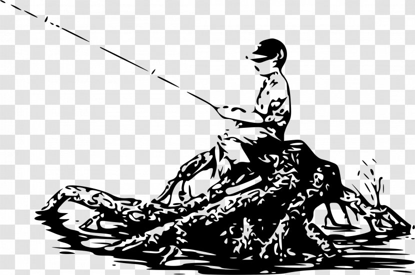 Fishing Drawing Angling Clip Art - Recreational - Pole Transparent PNG