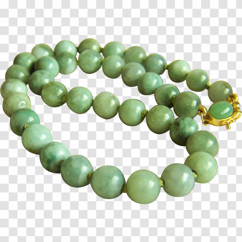 Jadeite Natural Light Turquoise Bead - Necklace Transparent PNG