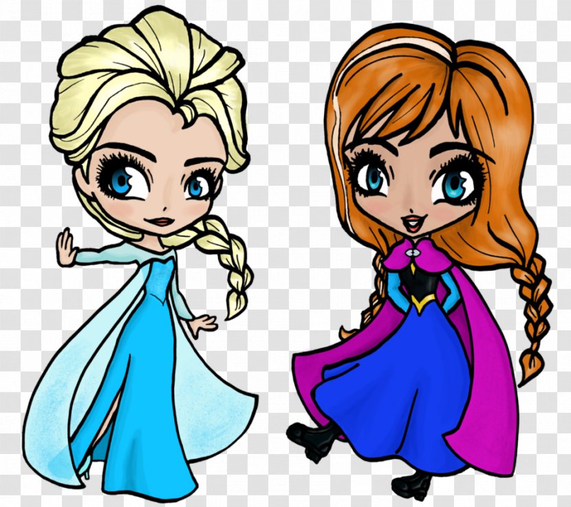 Elsa Anna Art Olaf Drawing - Watercolor - Frozen Transparent PNG