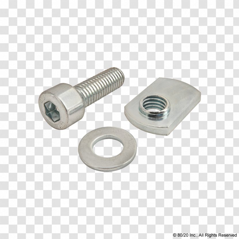 Nut Fastener ISO Metric Screw Thread - Household Hardware Transparent PNG