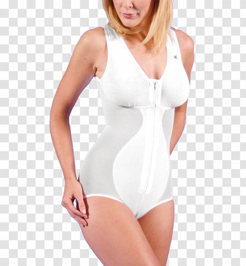 Girdle One-piece Swimsuit Bra Zipper Waist - Heart - Back Transparent PNG