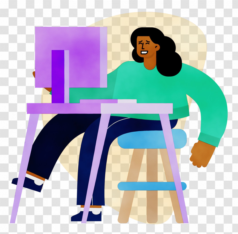 Cartoon Joint Human Sitting Meter Transparent PNG