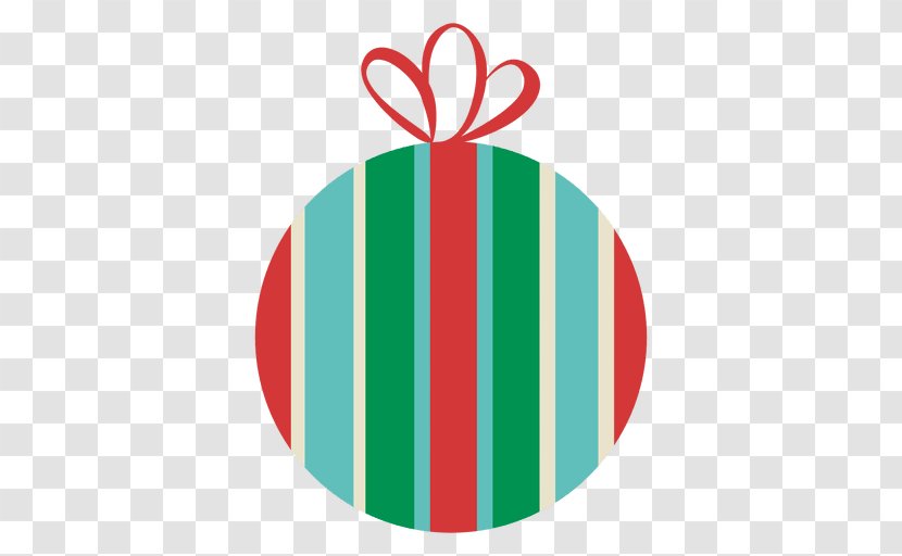 Christmas Ornament Logo Circle Line - Teal - Flat Decoration Transparent PNG