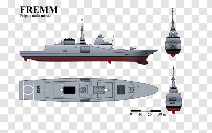 FREMM Multipurpose Frigate France Ship La Fayette-class - Dreadnought Transparent PNG