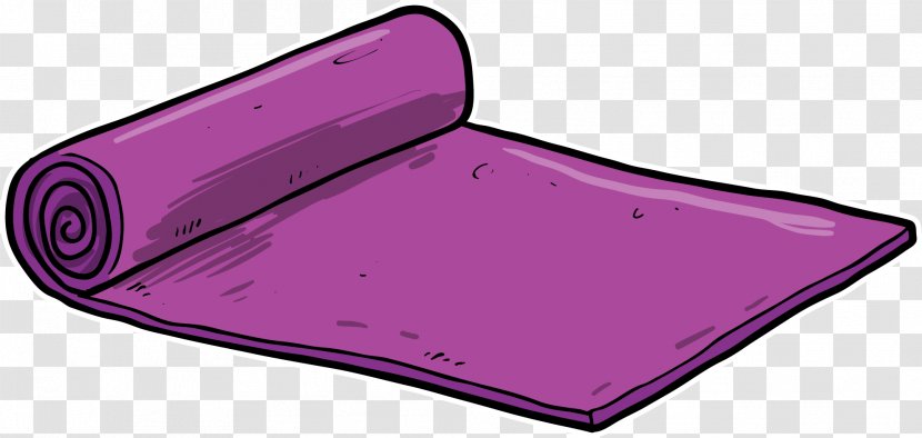 Yoga Mat Purple - Cartoon Fitness Transparent PNG
