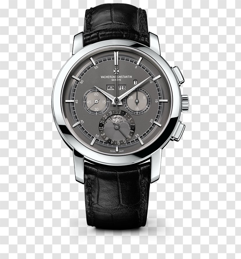 Vacheron Constantin Mechanical Watch Perpetual Calendar Chronograph Transparent PNG