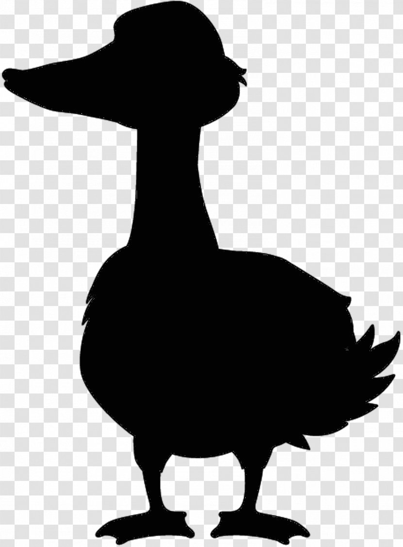 Duck Goose Clip Art Black & White - American - M Fauna Transparent PNG