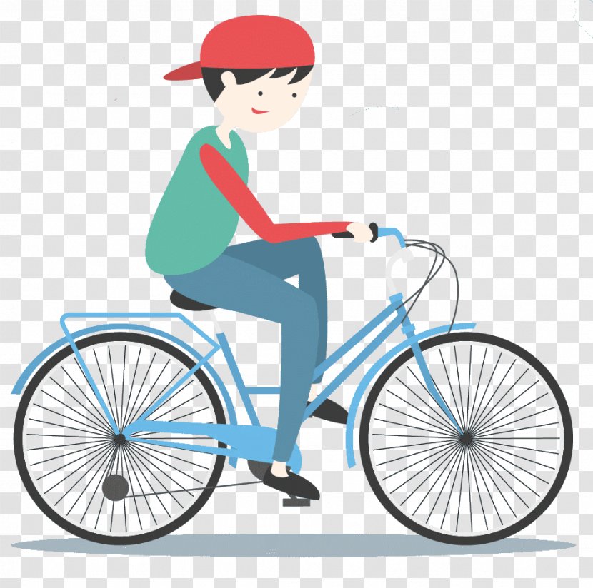 Image Illustration Download Design - Adolescence - Cycling Transparent PNG