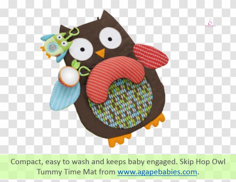 Tummy Time Infant Stuffed Animals & Cuddly Toys DADWAY - Owl - Baby Transparent PNG