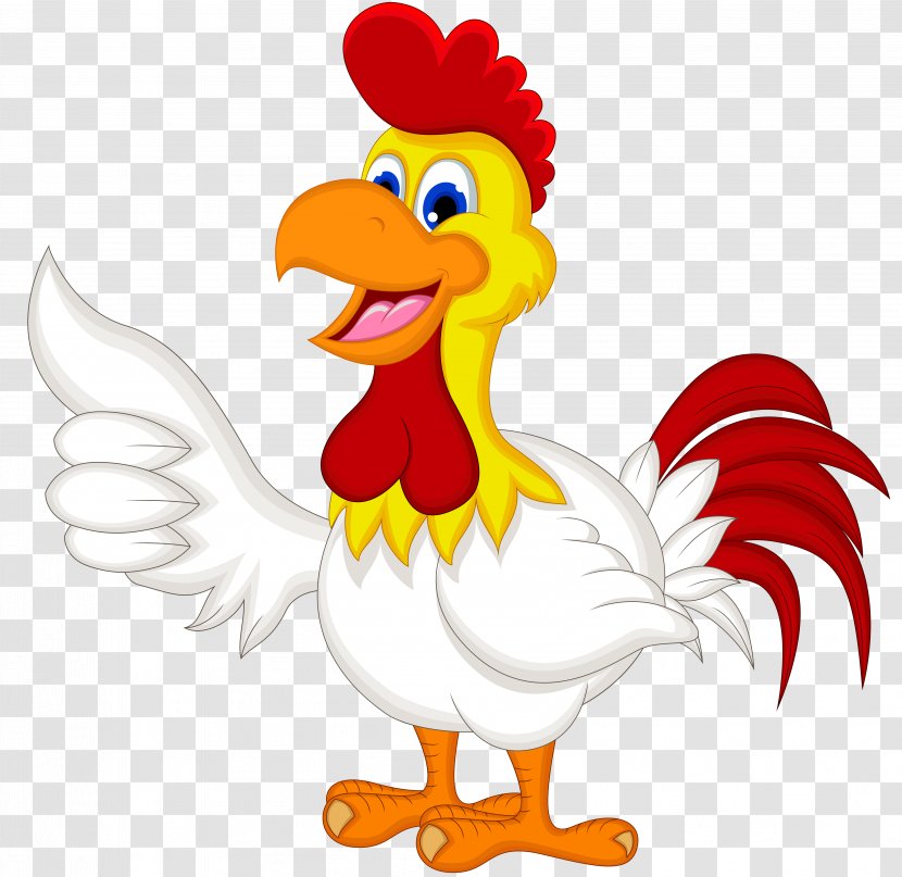 Chicken Cartoon Royalty-free - Beak Transparent PNG