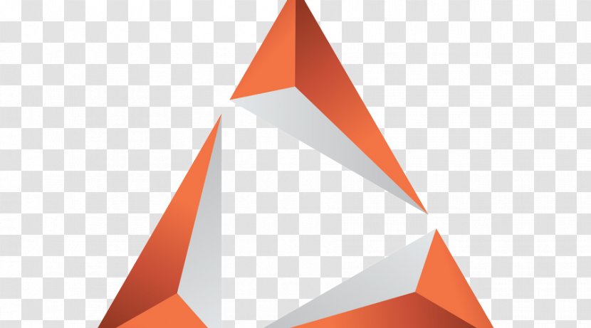 Triangle Brand Font - Orange Transparent PNG