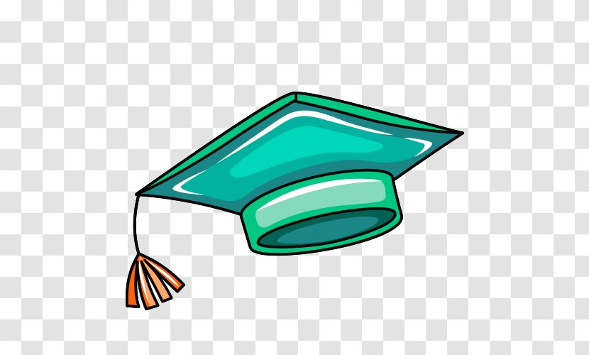 Hat Student Cap Clip Art - Aqua - Material Transparent PNG