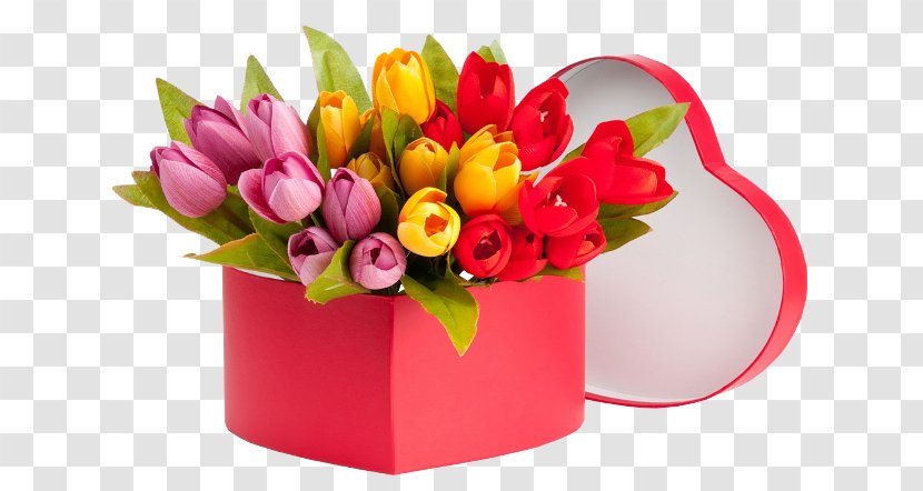 Totally Tulips Flower Bouquet Cut Flowers - Arranging - Tulip Transparent PNG