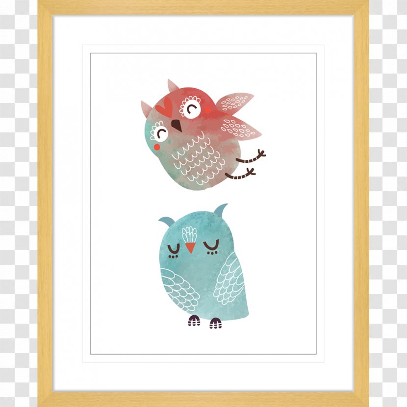 Owl Bird Throw Pillows - Picture Frame - Oak Transparent PNG