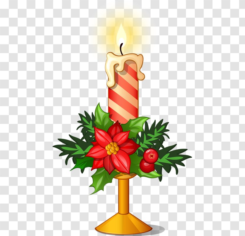 Christmas Tree Candle Ornament Clip Art Transparent PNG