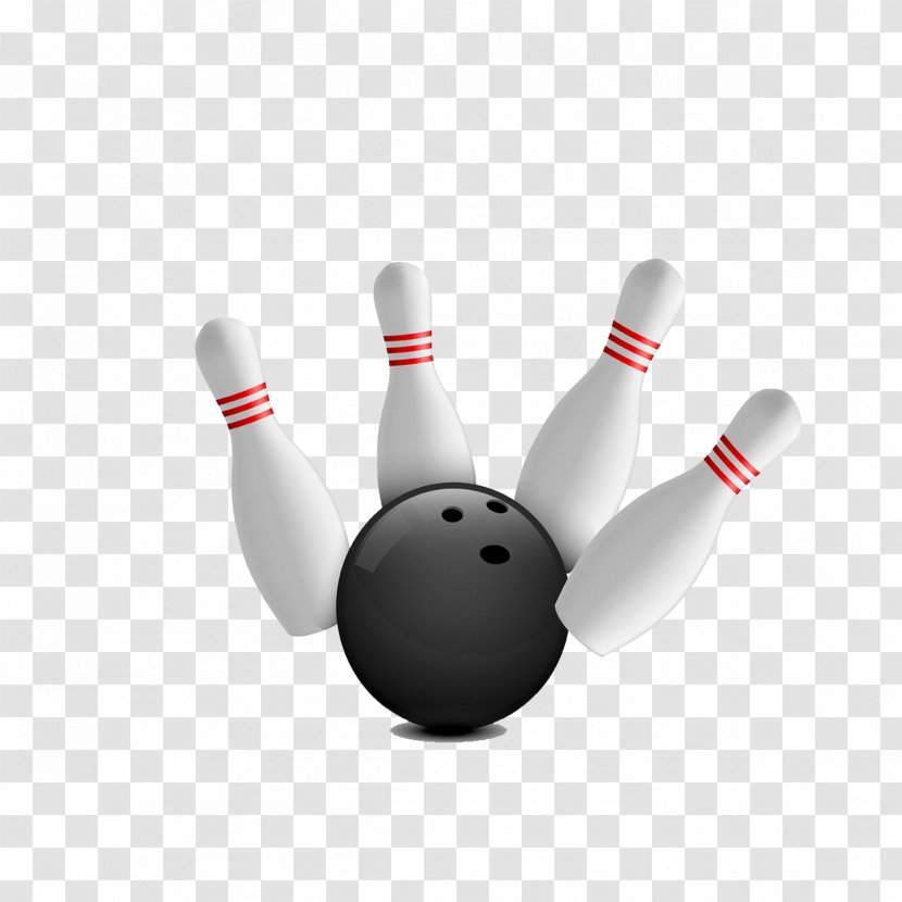 Bowling Pin Ball Strike Transparent PNG