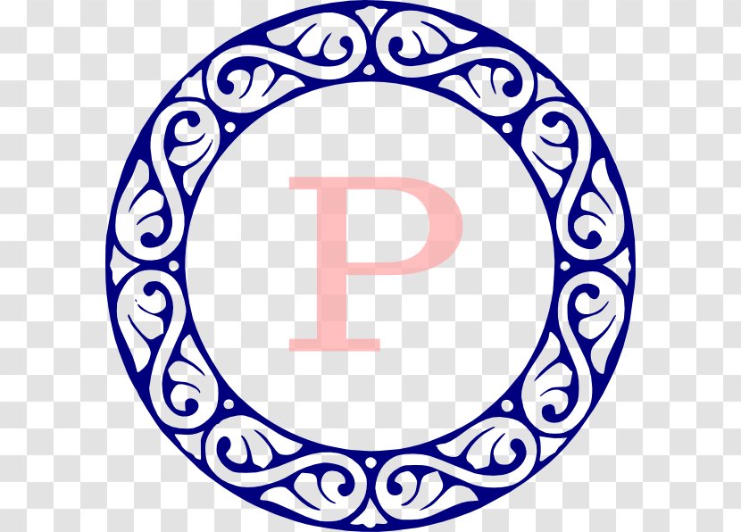 Letter Initial C Clip Art - K - Monogram Circle Transparent PNG