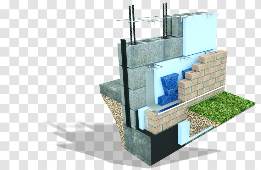 Architectural Engineering Concrete Masonry Unit Wall Brick - Elevation - Steel Mesh Transparent PNG