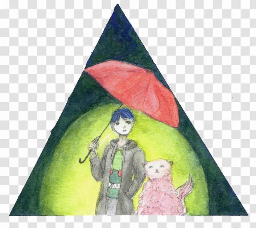 Tent Character Fiction - Watercolor Umbrella Transparent PNG