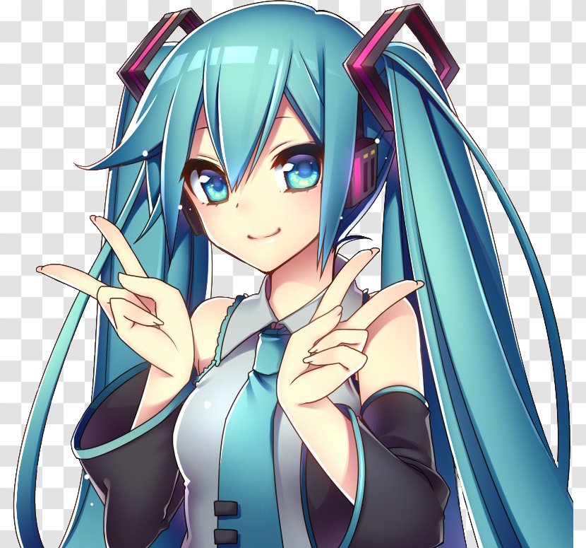 Hatsune Miku Vocaloid Crypton Future Media Musician VOiCE - Silhouette Transparent PNG