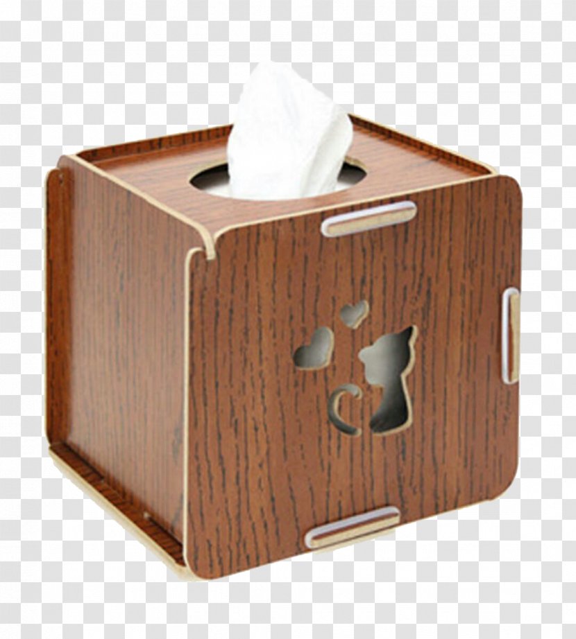 Tissue Paper Box Wood Creativity - Material - Brown Hollow Transparent PNG