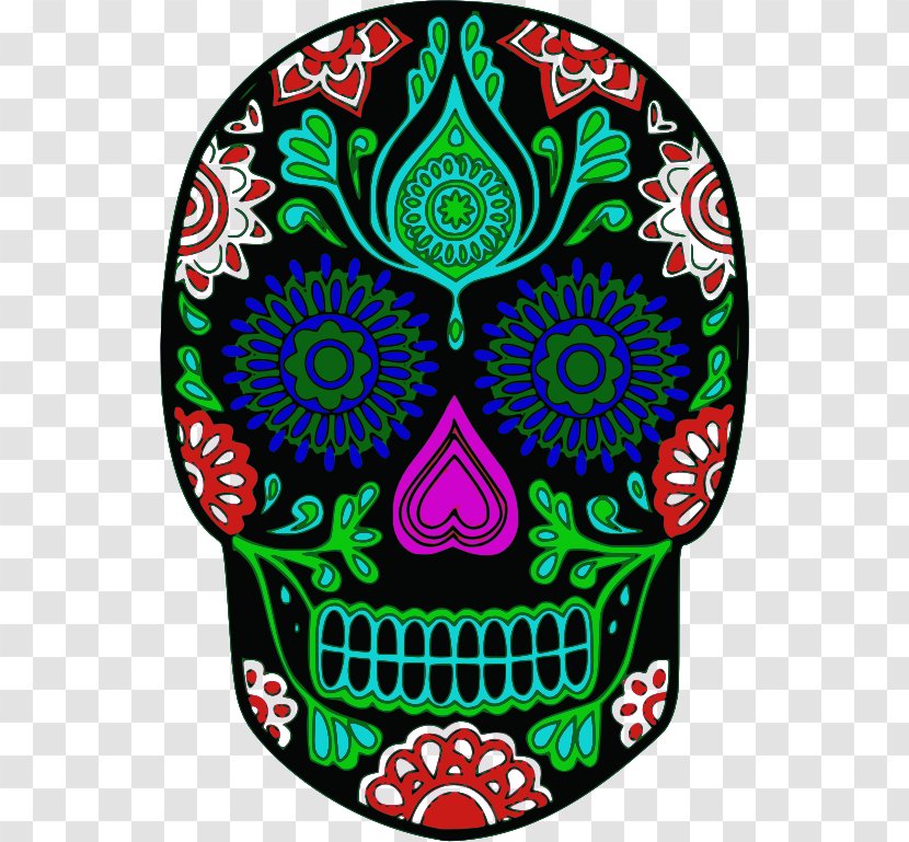 Calavera Day Of The Dead Skull Clip Art - Cinco De Mayo Sugar Transparent PNG