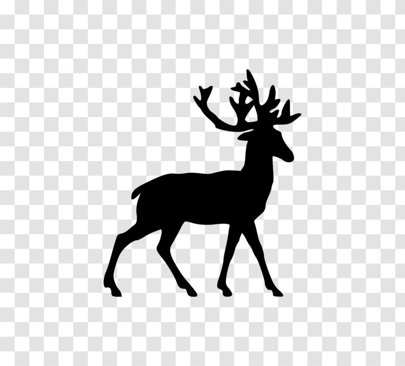 Reindeer - Deer - Horn Stencil Transparent PNG