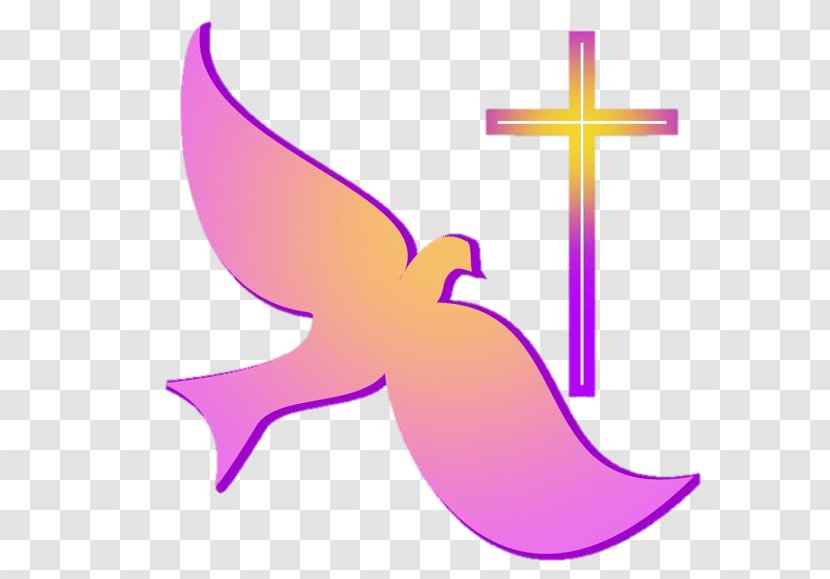 Bible Christian Symbolism Christianity Religion Clip Art - Purple - Cross Transparent PNG