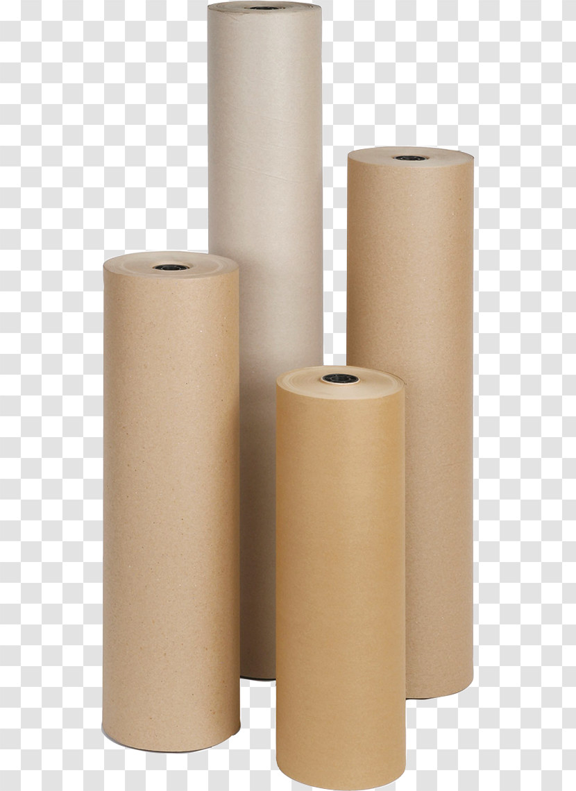 Beige Cylinder Material Property Packing Materials Transparent PNG