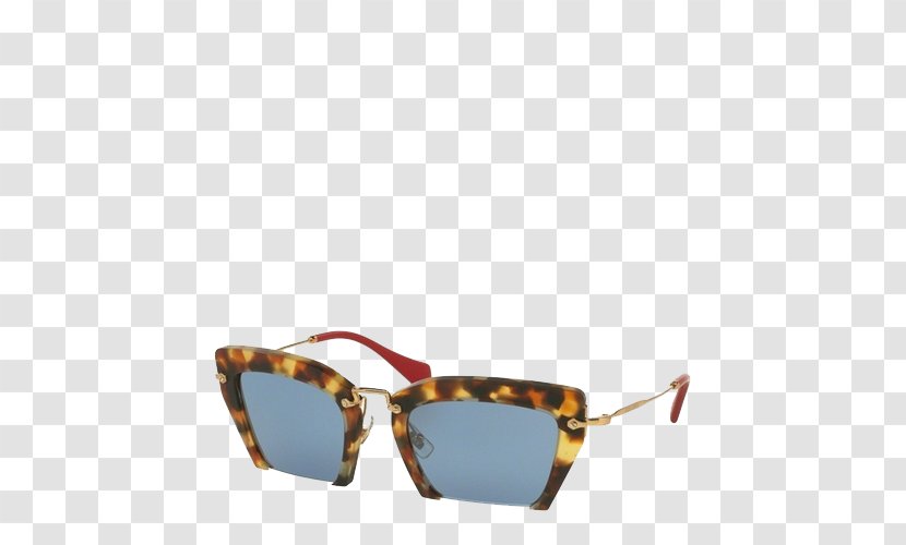 Mirrored Sunglasses Miu Fashion - Half Frame Leopard Transparent PNG