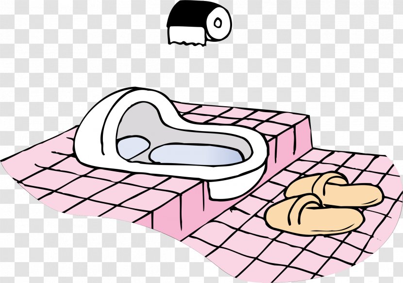 Squat Toilet Public Clip Art - Slipper - Squatting Transparent PNG