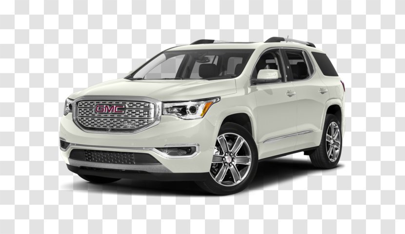 2018 GMC Acadia Denali Car General Motors Sport Utility Vehicle - Transport - White Frost Tricoat Transparent PNG