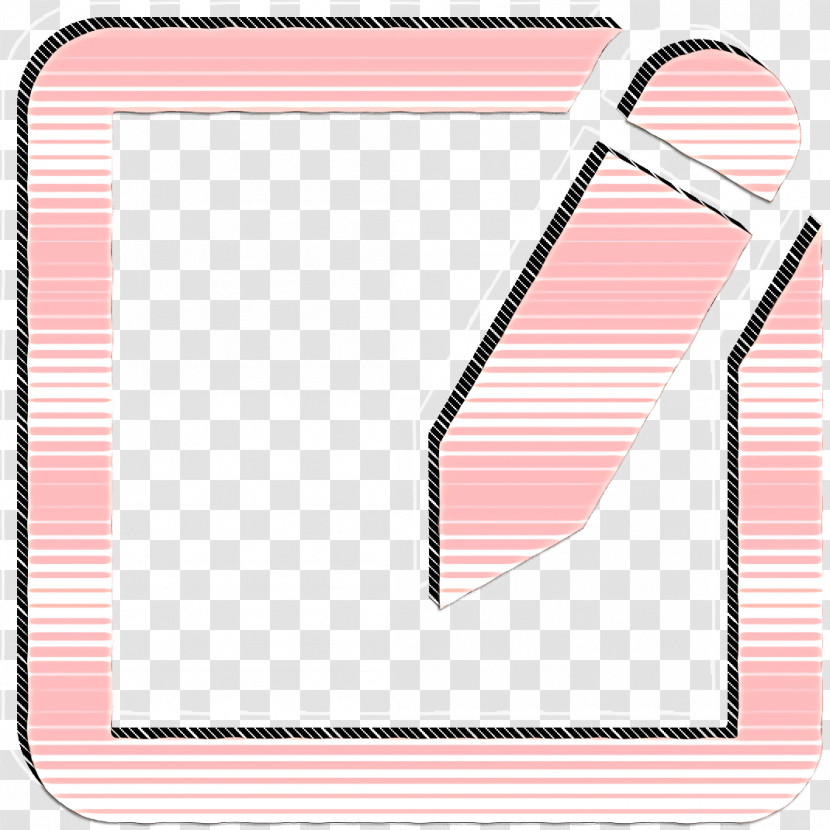 Scholastics Icon Interface Icon Note Paper Square And A Pencil Icon Transparent PNG