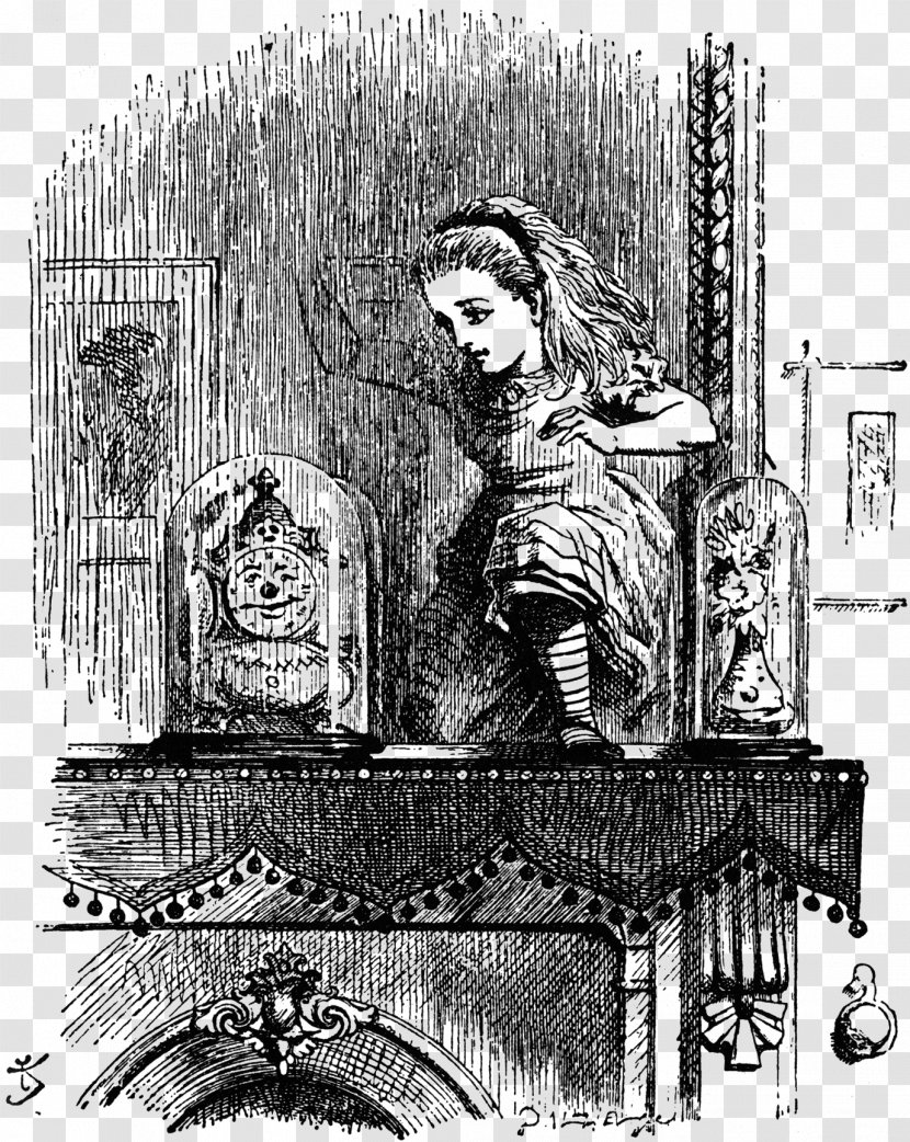 Through The Looking-Glass Alice's Adventures In Wonderland Annotated Alice White Rabbit - Cartoon - John Tenniel Transparent PNG