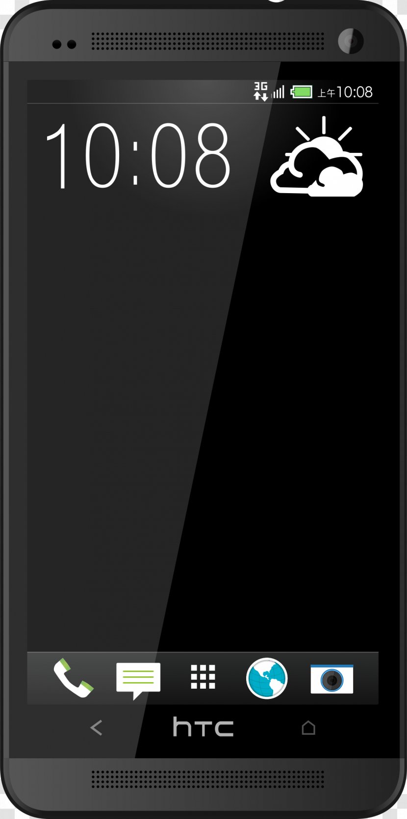 HTC One Max Desire 601 Mini - Handheld Devices - Black 10 Transparent PNG
