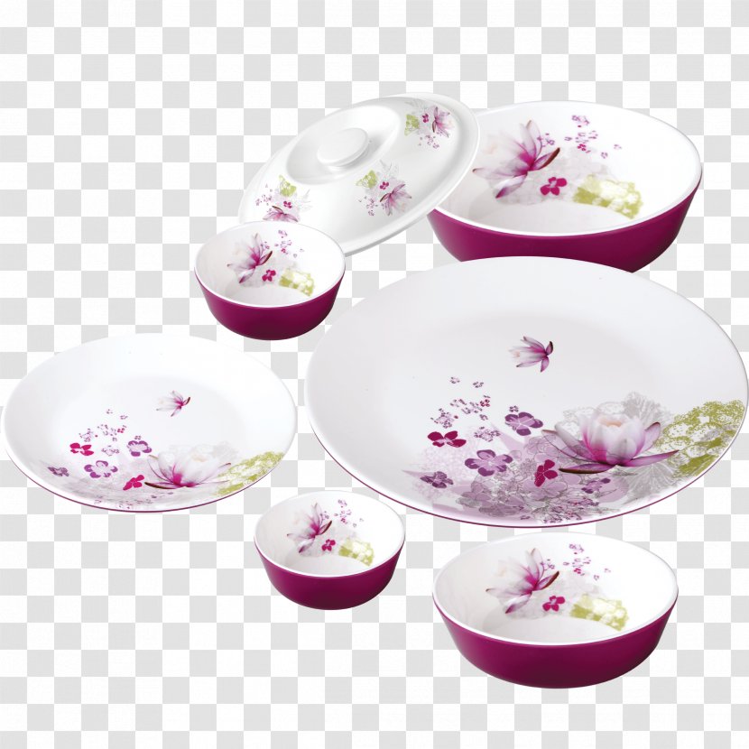 Tableware Porcelain Plate Bowl Lilac - Cup - Dinner Transparent PNG