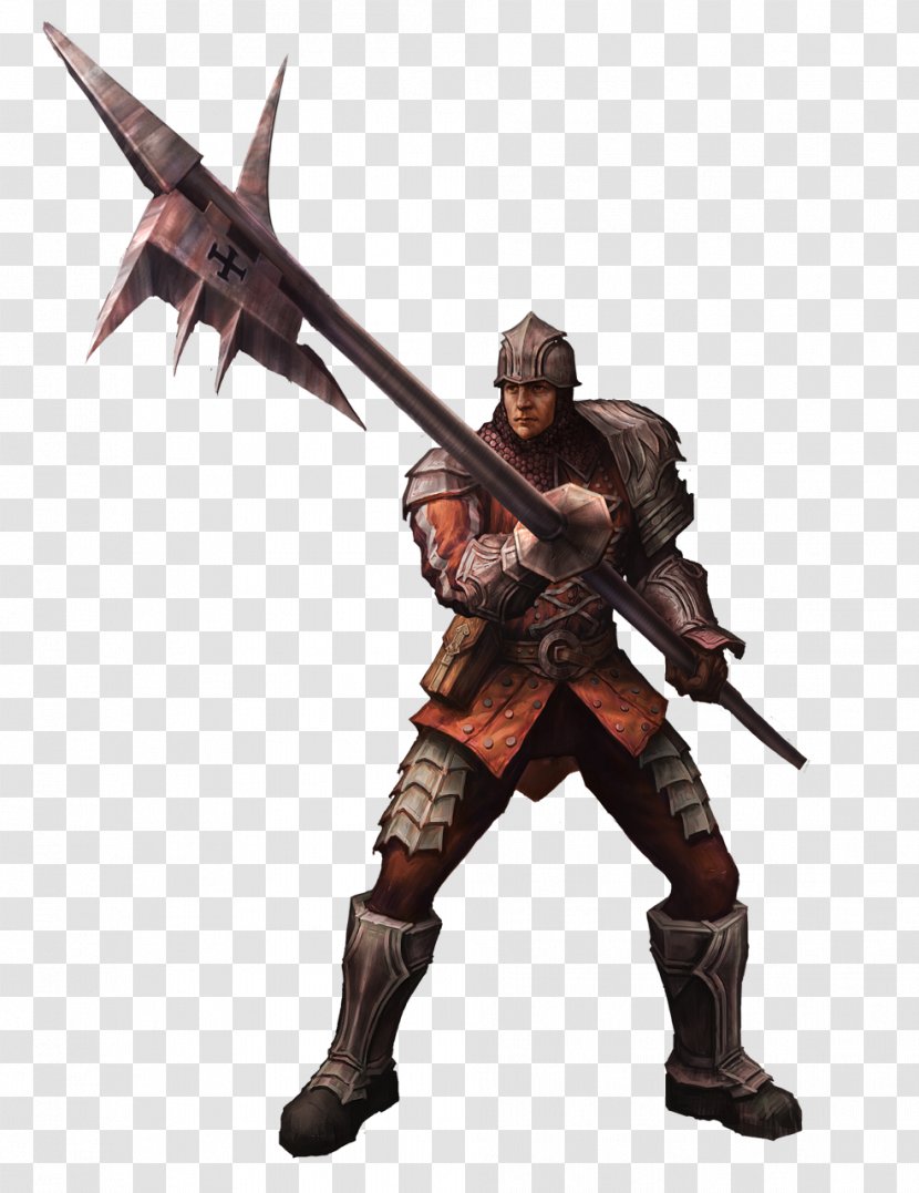 Sword Knight Spear Lance Mercenary - Action Figure Transparent PNG