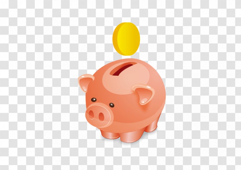 Piggy Bank Saving ICO Icon - Cartoon - Vector Banks Transparent PNG