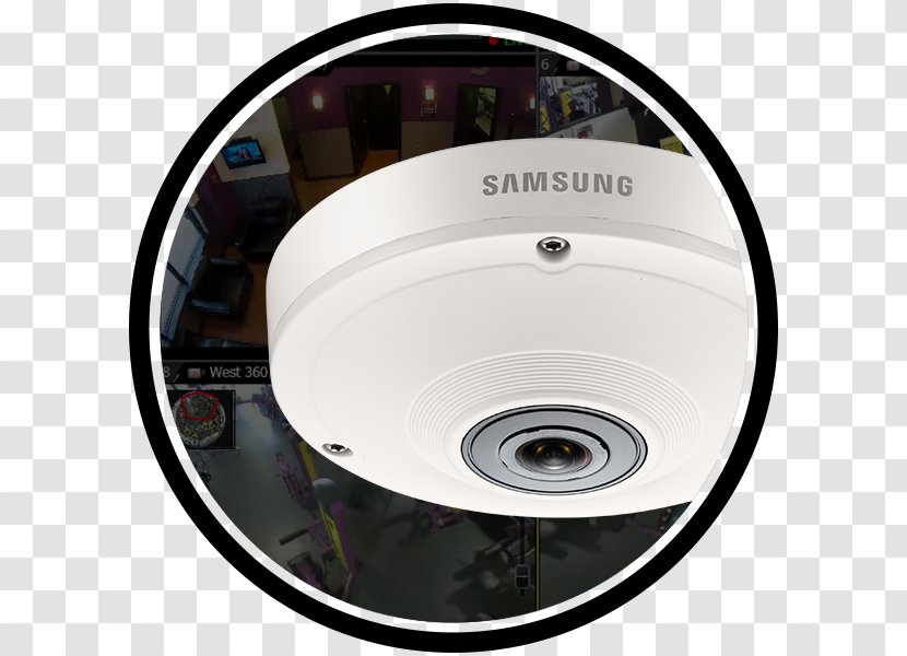 Ansari Security Systems - Samsung - CCTV Camera, Digital Signage & Video Walls Provider In Dubai UAE Closed-circuit Television Camera Lens IP CameraSecurity Transparent PNG