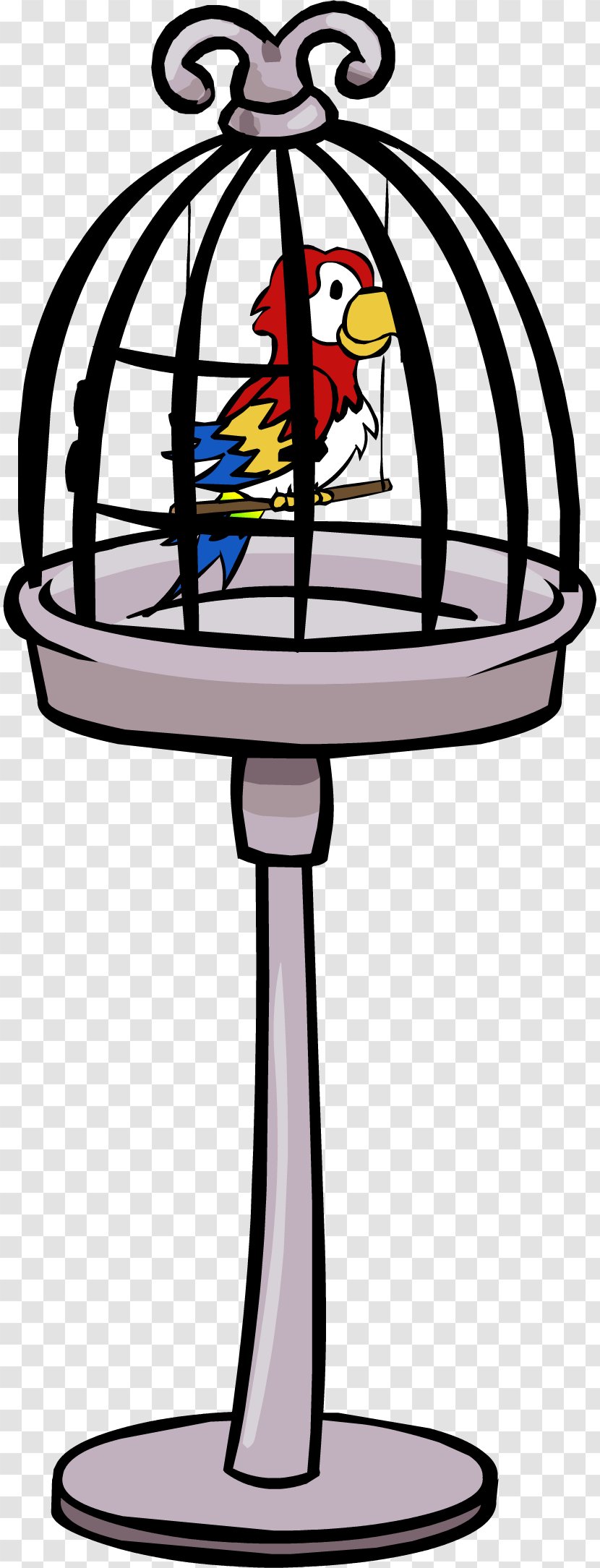 Club Penguin Birdcage Parrot Clip Art - Cage Transparent PNG