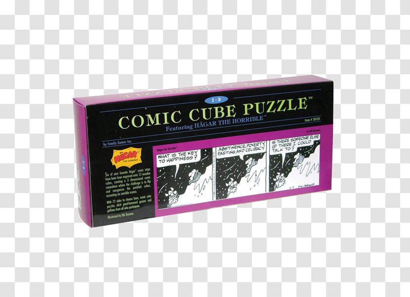 Game Puzzle Cube Hägar The Horrible Comics - Handbills Crossword Clue Transparent PNG