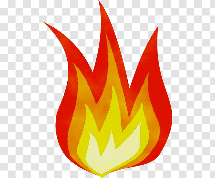 Red Flame Fire Symbol Transparent PNG