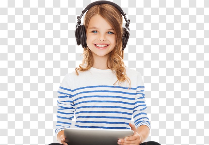 Child Stock Photography Light - Flower - Wearing A Headset Transparent PNG