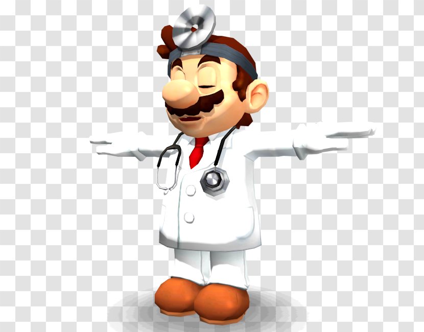 Dr. Mario Cartoon Mascot Human Behavior - Dr - T-pose Transparent PNG