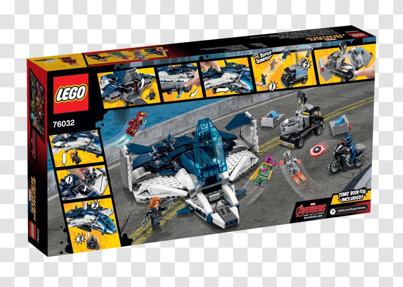 Lego Marvel's Avengers Marvel Super Heroes 2 Ultron LEGO 76032 The Quinjet City Chase - Assemble Transparent PNG