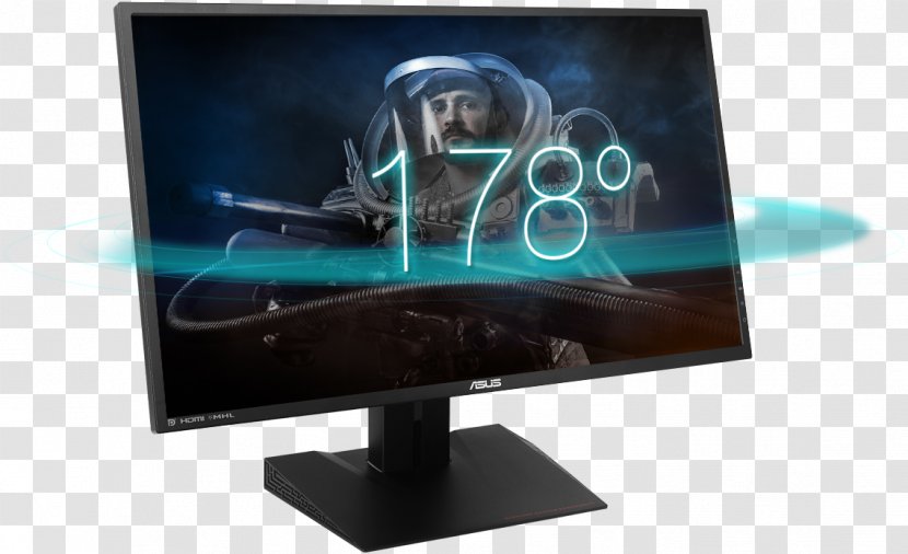 Computer Monitors IPS Panel Liquid-crystal Display Graphics Resolution Refresh Rate - Electronic Device Transparent PNG