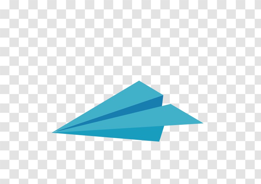 Paper Plane Airplane Aircraft - Notebook - Blue Transparent PNG
