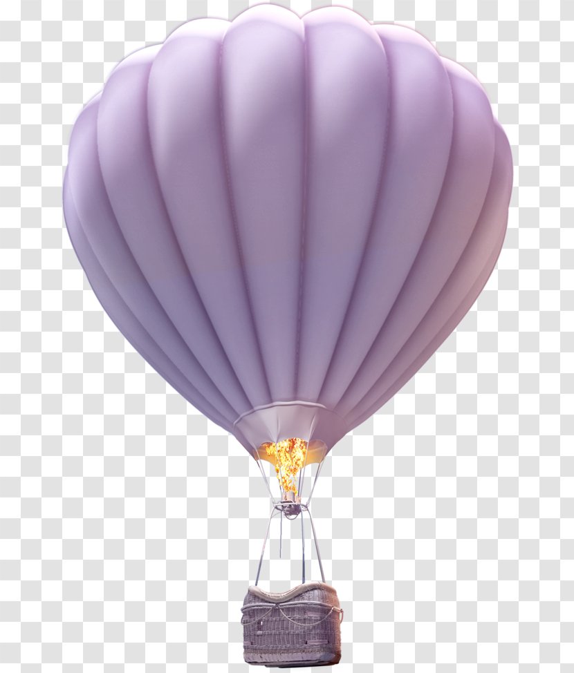 Balloon Illustration - Purple Hot Air Transparent PNG