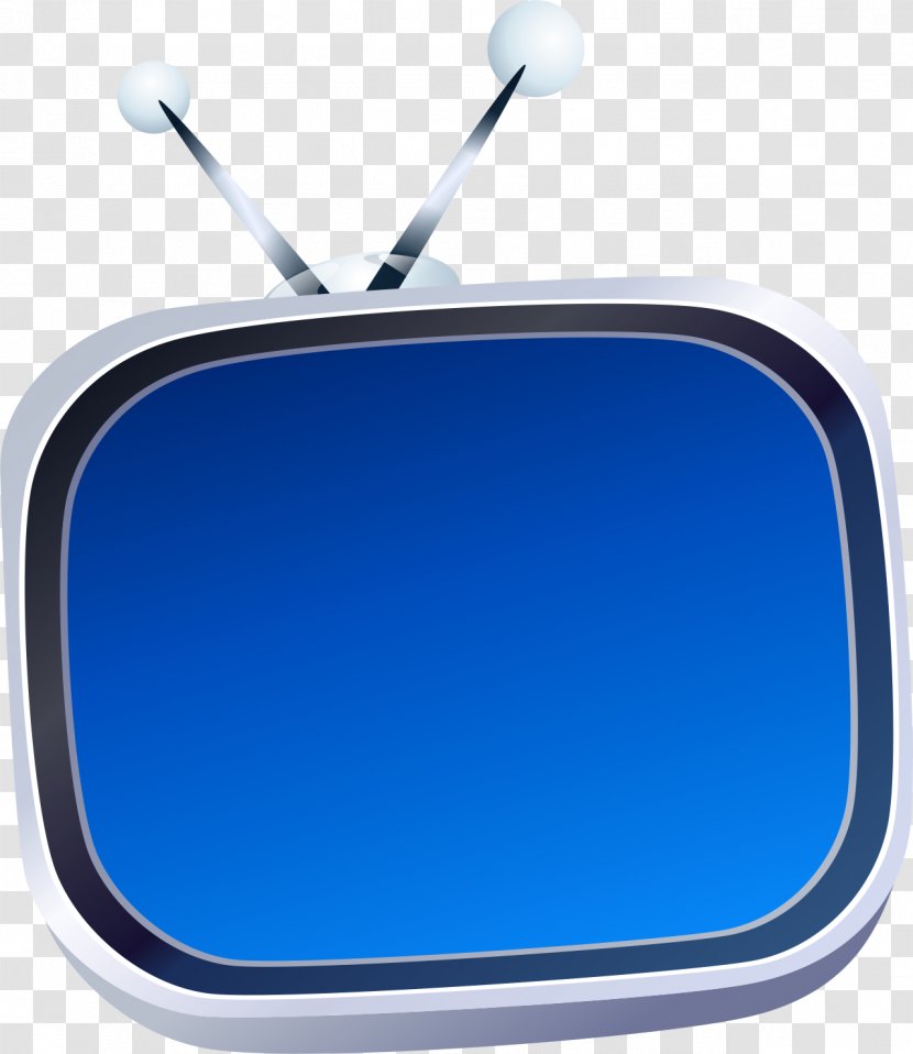Blue Television Set - Screenshot - TV Transparent PNG